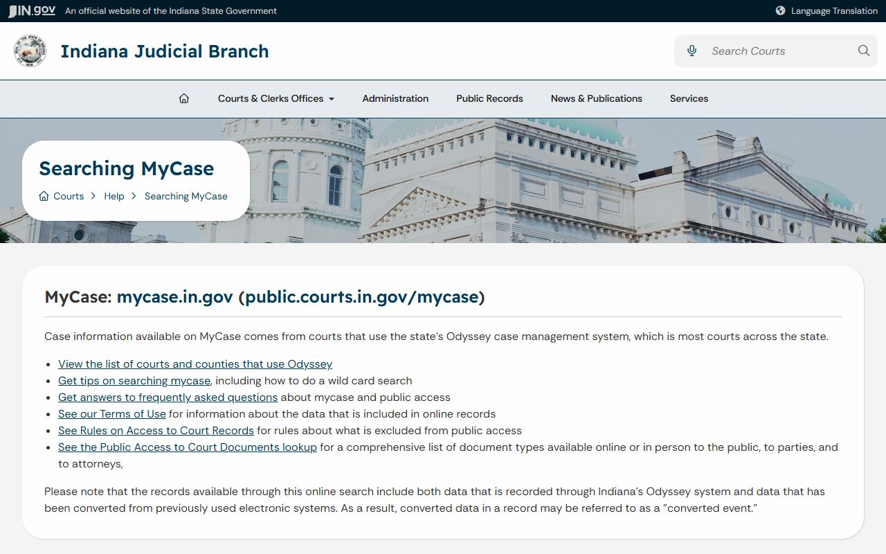 Boone County court records MyCase help