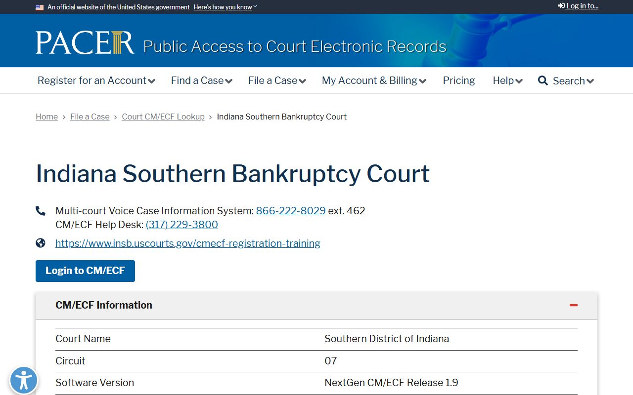 Boone County court records PACER bankruptcy court lookup source