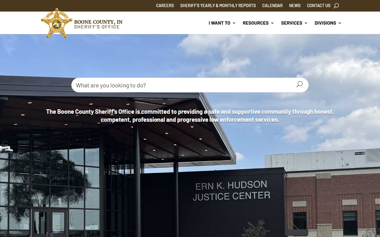 Boone County court records sheriff homepage