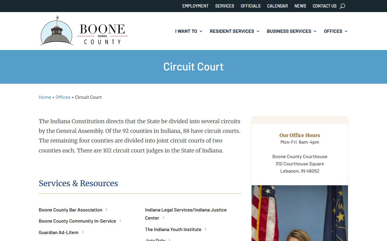 Boone County court records Circuit Court history