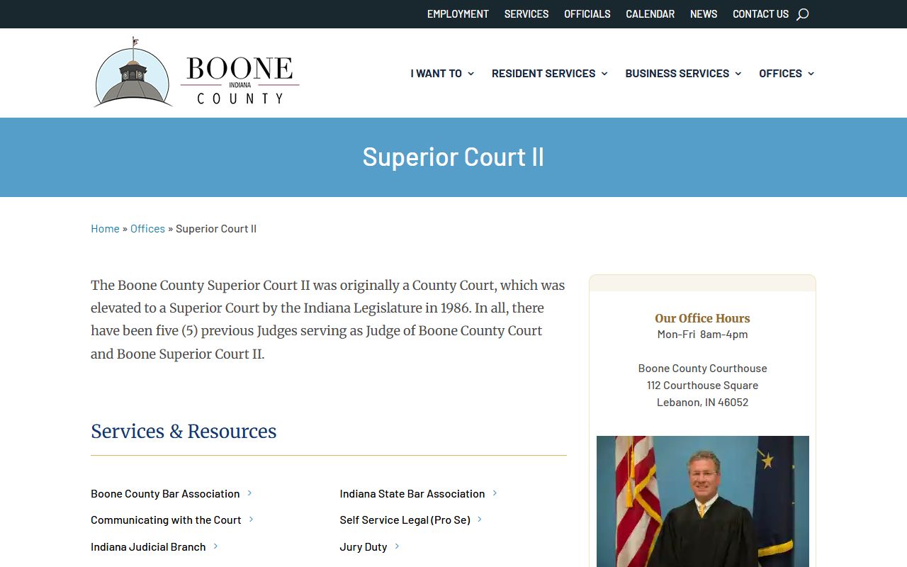 Boone County court records Superior Court II