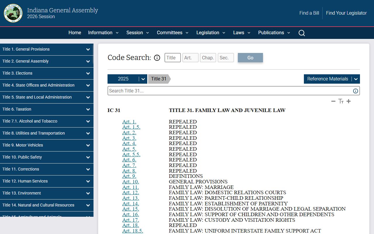 Boone County probate records Indiana family and guardianship law source